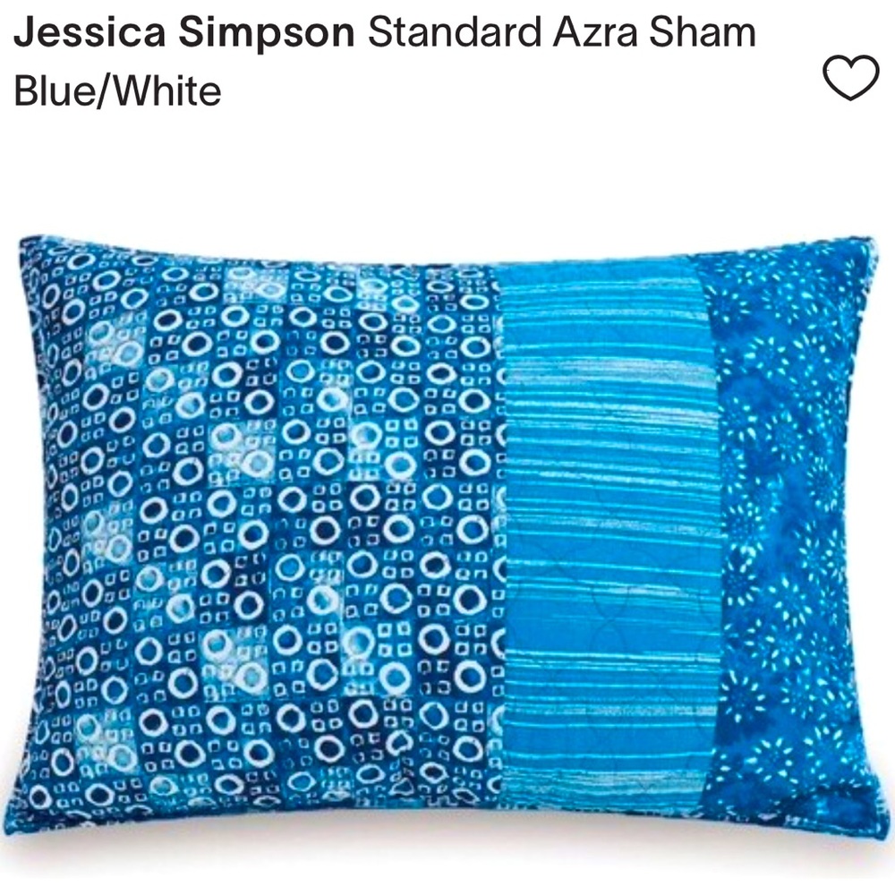 JESSICA SIMPSON AZRA QUILTED STANDARD PILLOW SHAM
